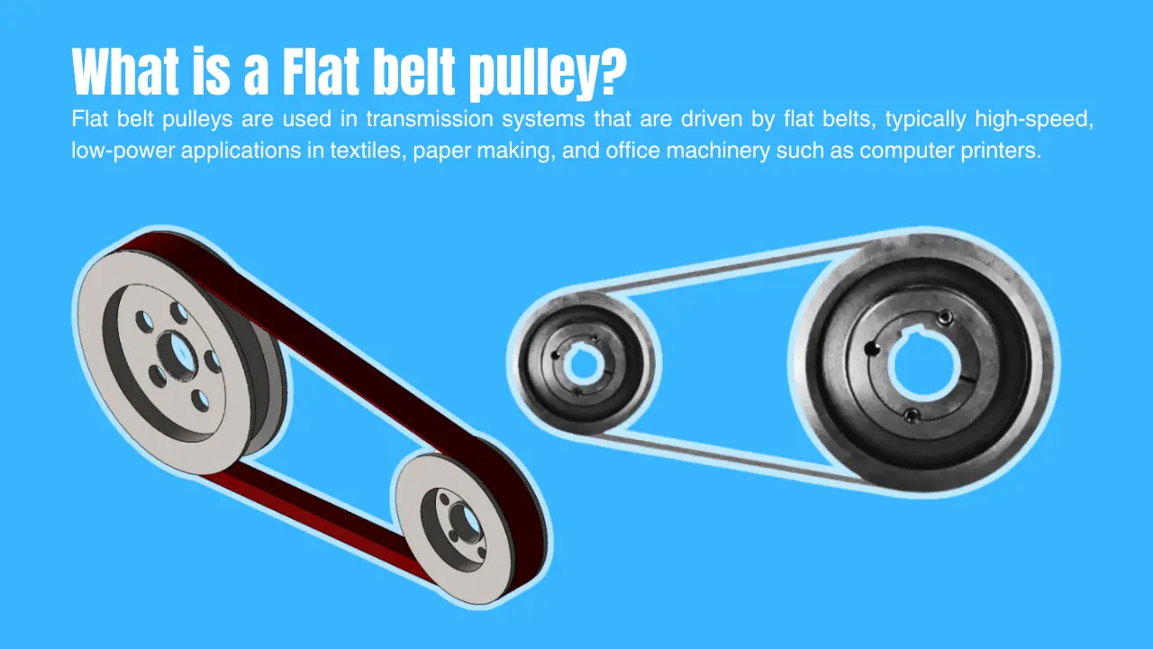 What is a Flat belt pulley?