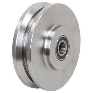 Steel pulleys are made from steel sheets and have great strength and durability. These pulleys are lighter in weight (about 40 to 60% less) compared to iron pulleys of the same capacity and are designed to run at higher speeds. 