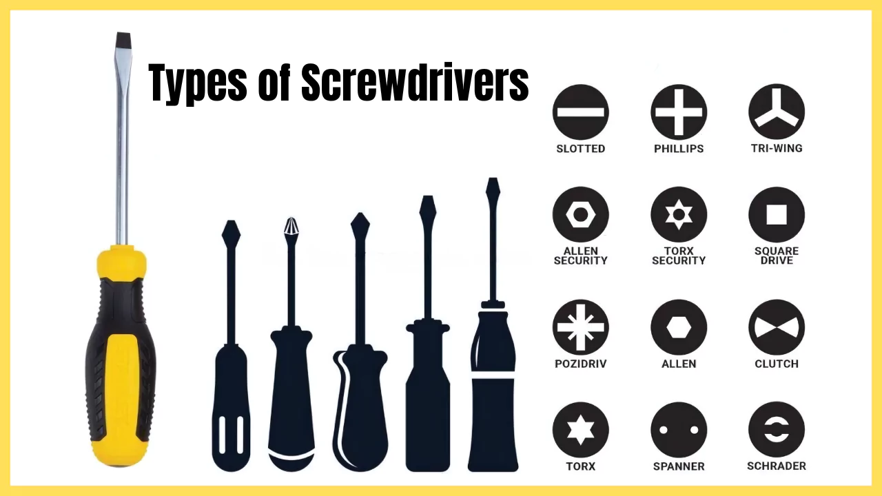 15 Types Of Screwdrivers And How to Use Them