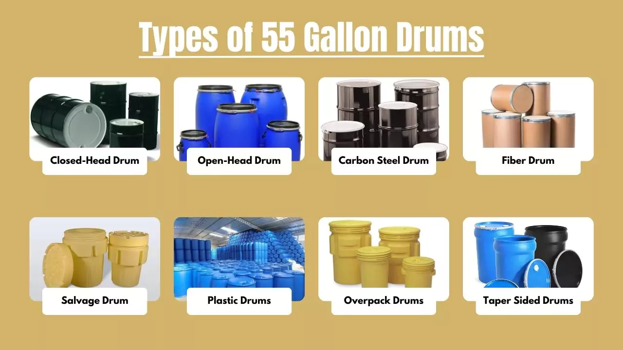 Types of 55 Gallon Drums